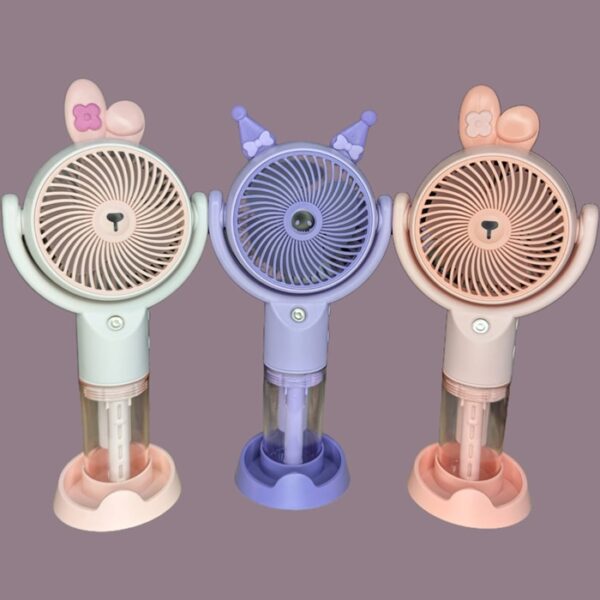 Cute Mini Fan with Spray Function – Perfect for Summer