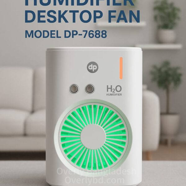 DP-7688 Rechargeable Fan and Humidifier - Stay Cool Anywhere!