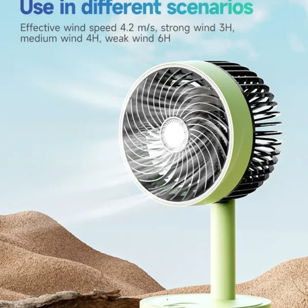 DURATION POWER DP-7639 Three Speed Modes Up-Down Adjustable Desk Fan